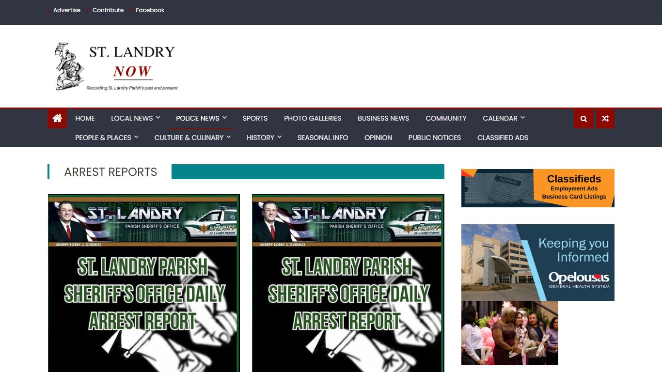 Arrest Reports - Online Newspaper » Opelousas & St Landry Parish